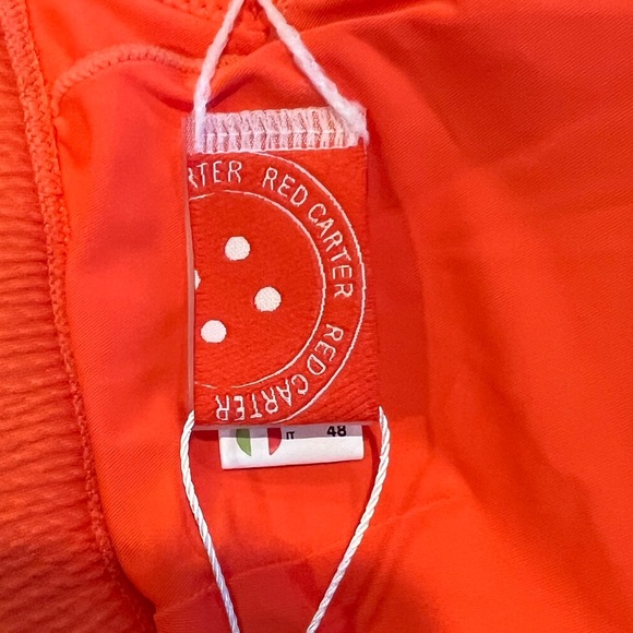 Red Carter Beach Chic Carly Bikini Top in Persimmon (12 D) - Picture 6 of 10